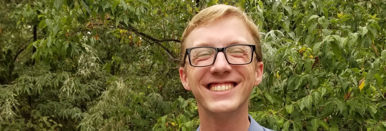 page hero, photo of Landon